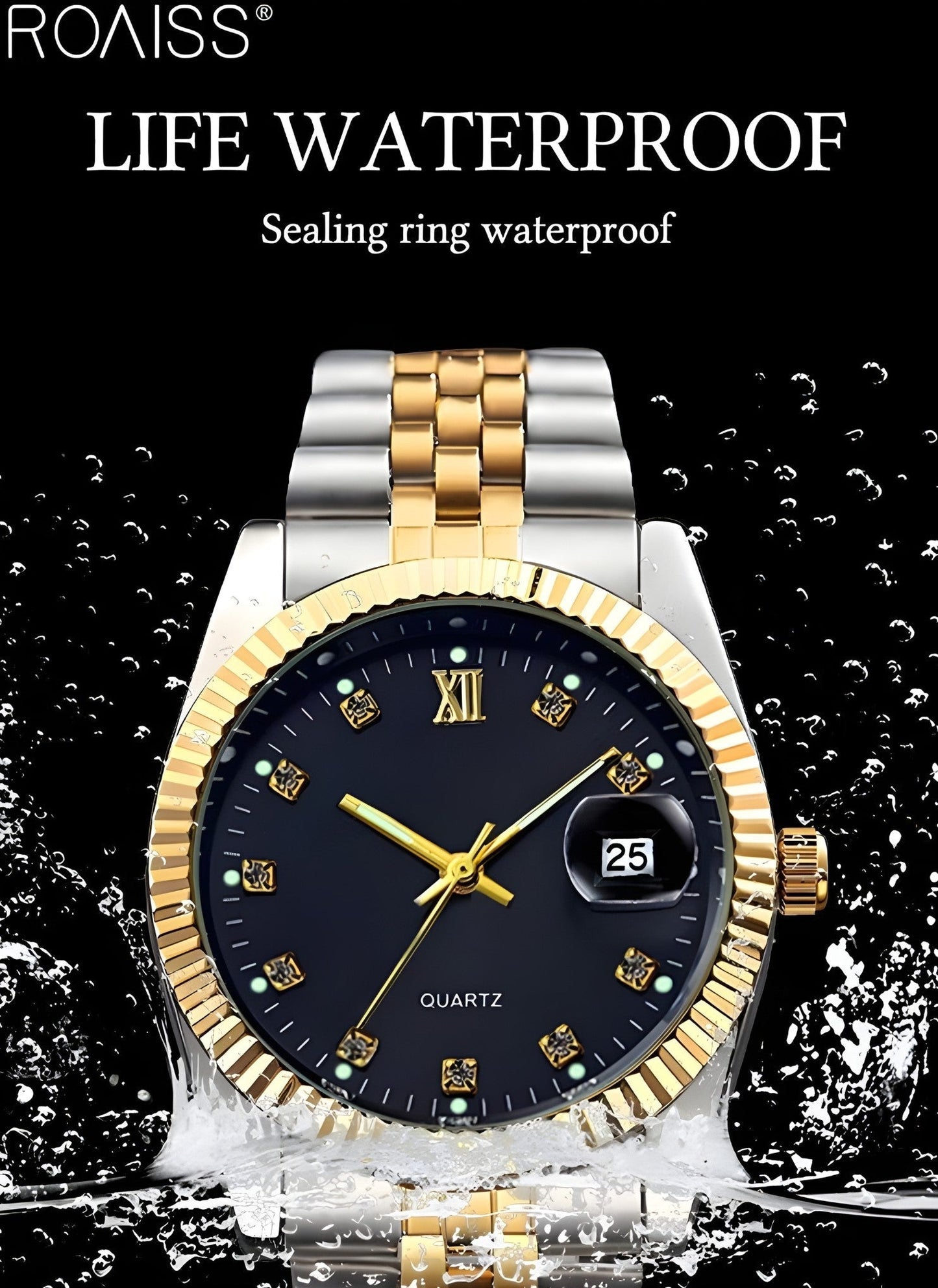 ROAISS Couple Watch Set