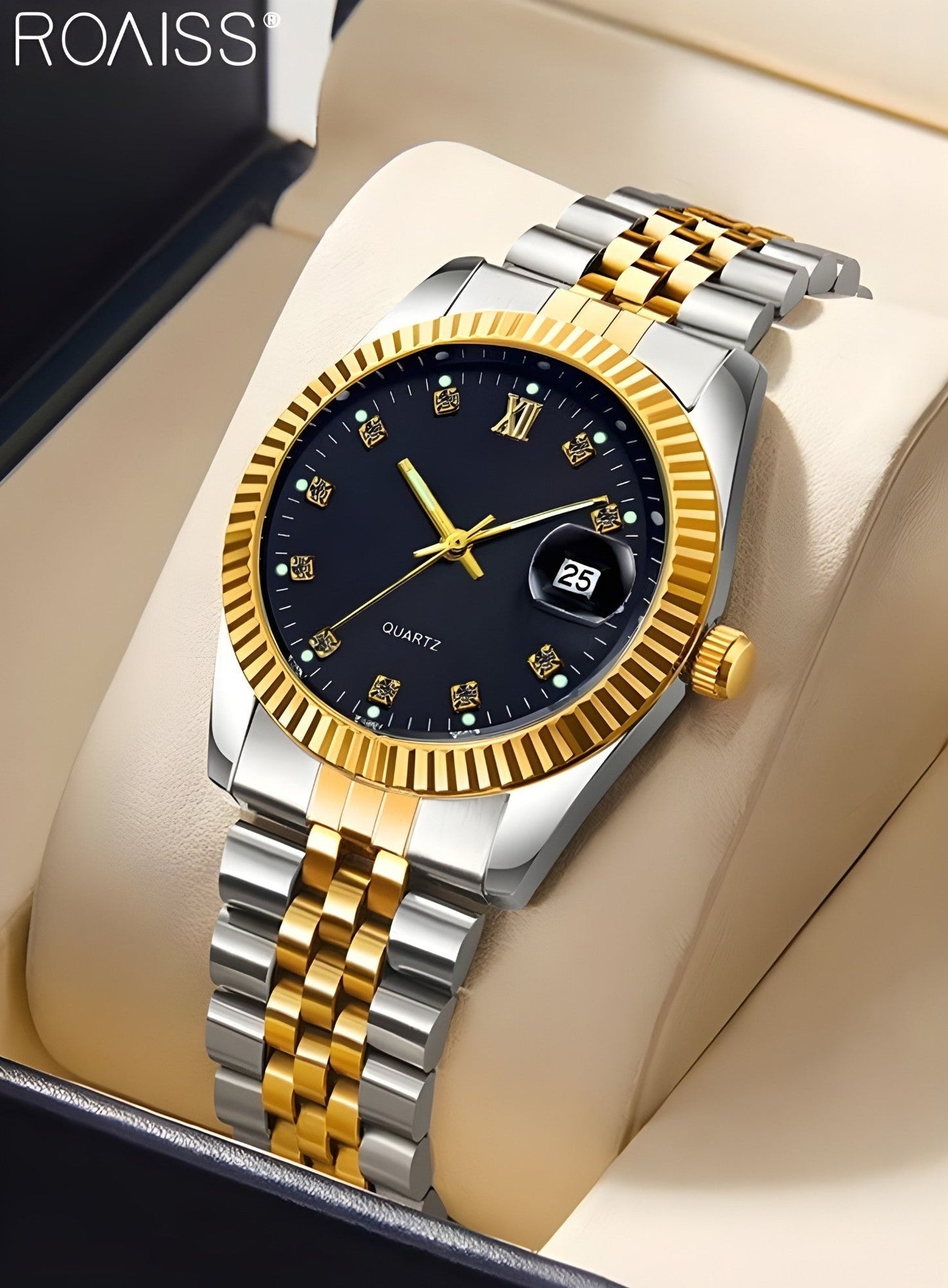 ROAISS Couple Watch Set