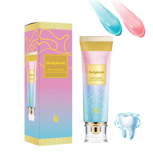 Niacinamide Whitening Toothpaste 100g, Removes Tartar, Removes Stains, Protects Enamel, Whitens Teeth, Gum Care, Strengthens Enamel, Prevents Cavities, Freshens Breath.