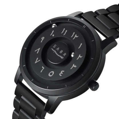 Sabr Black Stainless Steel Men's Quartz Watch