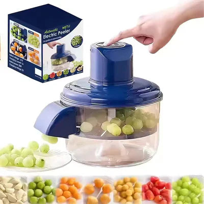 Wireless Portable Fruit Peeling Machine – USB Rechargeable Food-Grade Peeler for Garlic, Grapes &amp; Kitchen Use
